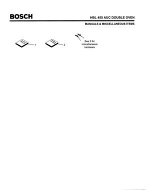 08 - MANUALS & MISCELLANEOUS ITEMS Diagram and Parts List for HBL455AUC(FD8202-)  Bosch Wall Oven