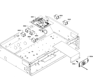 Pcb's Assy Diagram and Parts List for PRD366GHC 13 Thermador Range