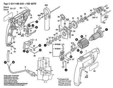 Part Location Diagram of 2911001211 Bosch Hex Screw M6x45 Din 931-8.8