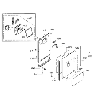 Part Location Diagram of 00706381 Bosch SEAL-DOOR