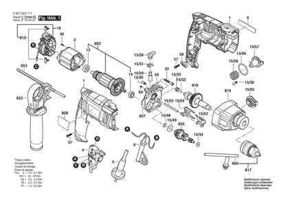 Part Location Diagram of 2609101034 Bosch Tool HOUSING