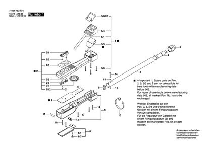 Part Location Diagram of 2610A15941 Bosch Tool DECAL CONTROL PANEL