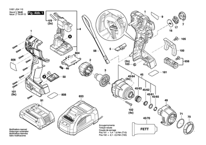 Part Location Diagram of 160111A6B6 Bosch Tool NAMEPLATE