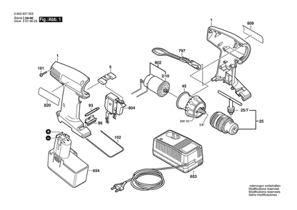 Part Location Diagram of 2607225011 Bosch Fast Charger