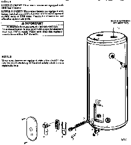 Replacement Parts Diagram and Parts List for 153328160  Kenmore Water Heater
