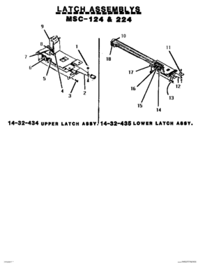 02 - LATCH ASSEMBLIES Diagram and Parts List for MSC-224  Bosch 