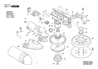 Part Location Diagram of 1619PB5588 Bosch Tool CLIP