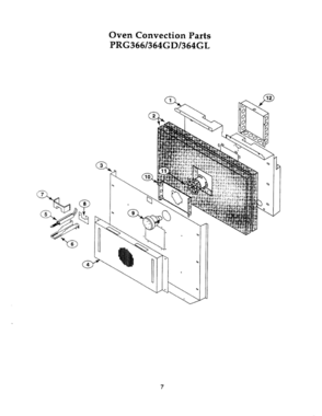 06 - OVEN CONVECTION Diagram and Parts List for PRG364GD  Bosch Range