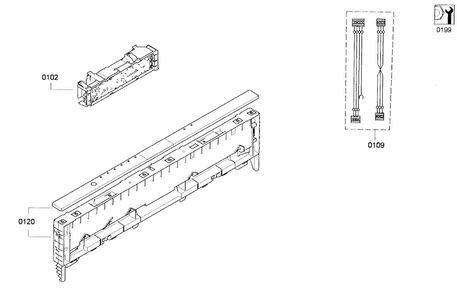 Front Panel Diagram and Parts List for SHV68E13UC 01 Bosch Dishwasher