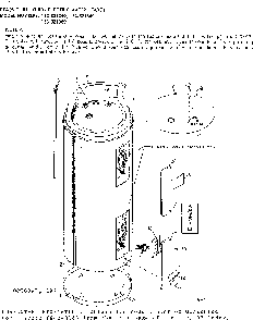Non-functional Replacement Parts Diagram and Parts List for 153321380  Kenmore Water Heater