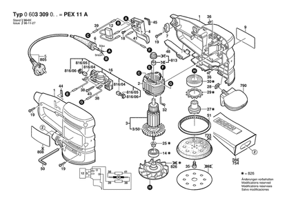 Part Location Diagram of 2608601066 Bosch Backing Pad
