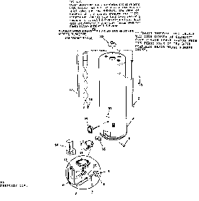 Replacement Parts Diagram and Parts List for 153334540  Kenmore Water Heater