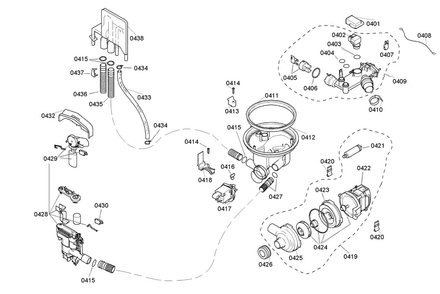 Valve Assy Diagram and Parts List for SHU5302UC 14 Bosch Dishwasher