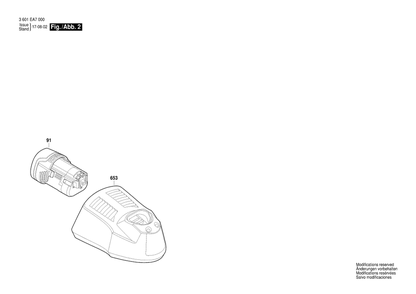 Part Location Diagram of 1607A3506A Bosch Battery Pack