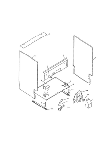 Body Diagram and Parts List for SMU7052US 02 Bosch Dishwasher