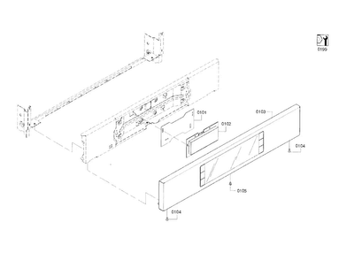 Control Panel Diagram and Parts List for HBL8751UC 01 Bosch Microwave Oven Combo