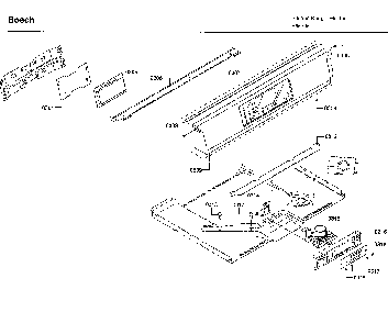 Control Diagram and Parts List for HIIP055U 01 Bosch Range