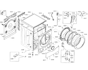 Part Location Diagram of 00685664 Bosch Case-Rear Part