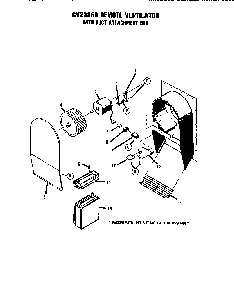 Remote Ventilator Diagram and Parts List for GSC30CVWC-01  Thermador Range