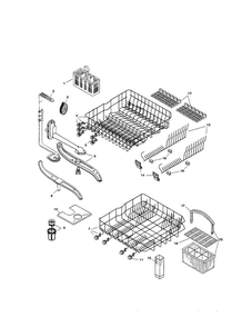 Racks Diagram and Parts List for SHI4302UC 06 Bosch Dishwasher