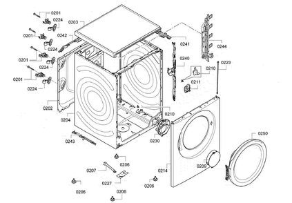 Base Assy Diagram and Parts List for WAP24201UC 11 Bosch Washer