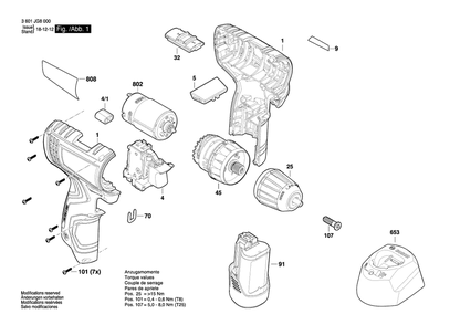 Part Location Diagram of 1600A0103S Bosch Keyless Chuck