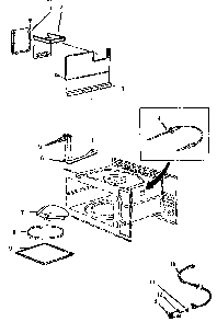 Section 4 Diagram and Parts List for MB245  Thermador Microwave