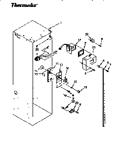 Refrigerator Liner Diagram and Parts List for TSS48DAW-06  Thermador Refrigerator