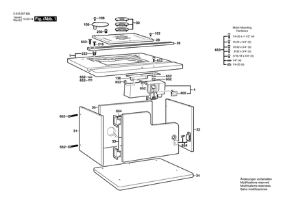 Part Location Diagram of 2610927712 Bosch Tool SCREW