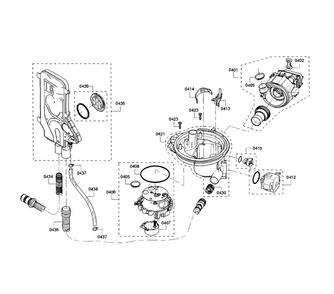 Pump Diagram and Parts List for SHE65T52UC 02 Bosch Dishwasher