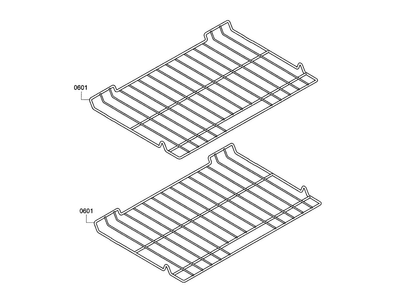 Rack Diagram and Parts List for HBL5751UCC 02 Bosch Microwave