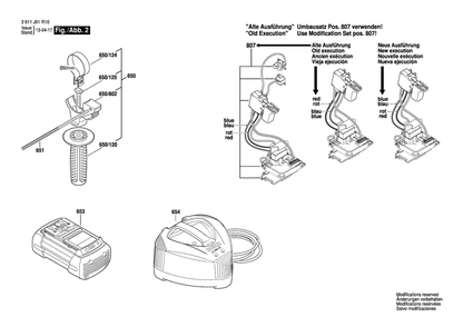 Diagram 2 Diagram and Parts List for 11536VSR 3 611 J01 R10 Bosch Hammer Drill