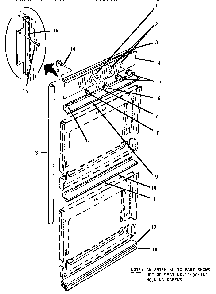Trims, Deflector And Control Panel Diagram and Parts List for CT130WC  Thermador Wall Oven