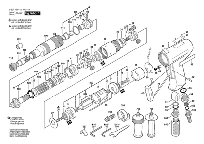 Section 1 Diagram and Parts List for 0607451414  Bosch Screwdriver