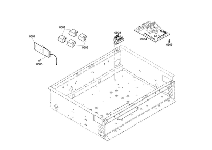 Pcb's Assy Diagram and Parts List for PRD304EHC 01 Thermador Range