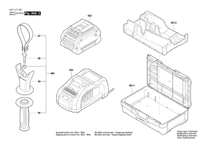 Part Location Diagram of 1619P07776 Bosch Tool CLAMPING BAND