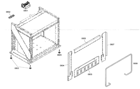 Inside Parts Diagram and Parts List for PRG364EDH02  Thermador Range