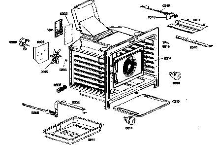 Oven Cabinet Parts Diagram and Parts List for HGS432UC 01 Bosch Range