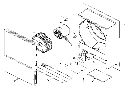 Down draft assy Diagram and Parts List for DHG565AUC  Bosch Bath & Ventilation Fan