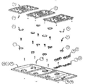 Section 5 Diagram and Parts List for SCG456RW  Thermador Cooktop