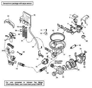 Component Assy Diagram and Parts List for SHX43E06UC 14 Bosch Dishwasher