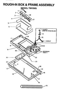 Section 2 Diagram and Parts List for THM36GS  Thermador Cooktop