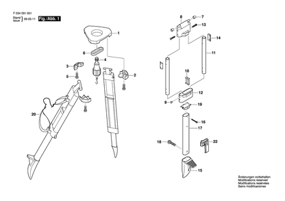 Part Location Diagram of 2610A09281 Bosch Tool STOP CAP - ORANGE MXOABS