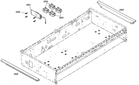 Pcbs Diagram and Parts List for PCG484EW01  Thermador Cooktop