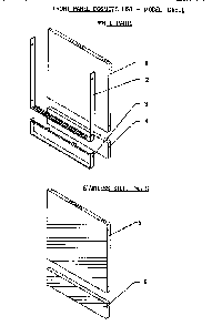 Front Panel Diagram and Parts List for TD6500  Thermador Dishwasher