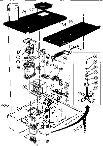 Top Panel Diagram and Parts List for CMT20  Thermador Microwave