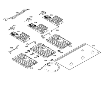 Pcb Assy Diagram and Parts List for NIT8653UC 01 Bosch Cooktop