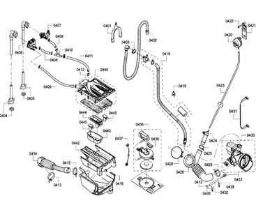 Pump Diagram and Parts List for WFVC6450UC 26 Bosch Washer