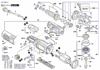 Part Location Diagram of 1603435078 Bosch Tool TORX OVAL-HEAD SCREW