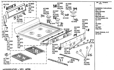 Part Location Diagram of 00492457 Bosch Glass Panel